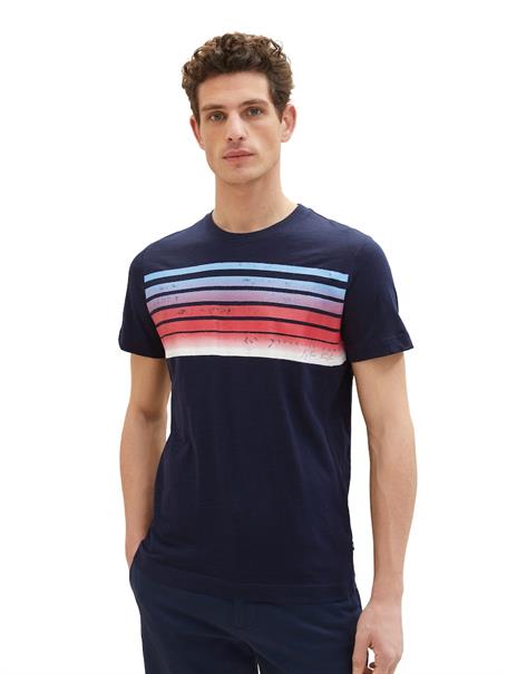 T-Shirt mit Print sky captain blue