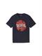 T-Shirt mit Print sky captain blue