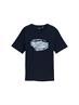 T-Shirt mit Print sky captain blue