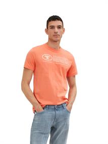 T-Shirt mit Print soft peach orange