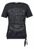 T-Shirt mit Print und Deko black
