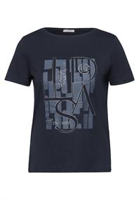 T-Shirt mit Print universal blue