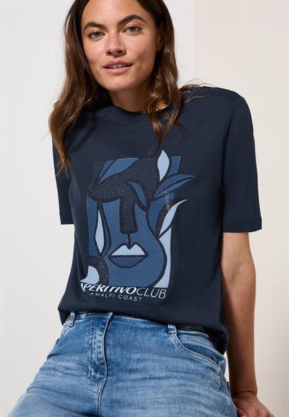 T-Shirt mit Print urban navy blue