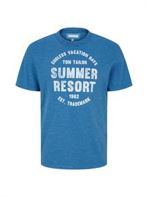 T-Shirt mit Print vallarta blue