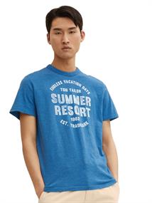 T-Shirt mit Print vallarta blue