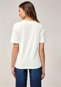 T-Shirt mit Print vanilla white