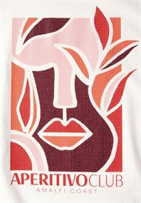 T-Shirt mit Print vanilla white