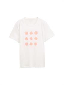 T-Shirt mit Print whisper white