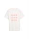 T-Shirt mit Print whisper white