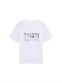 T-Shirt mit Print white
