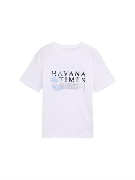 T-Shirt mit Print white