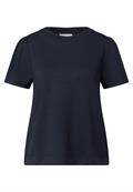 T-Shirt mit Puffärmeln dark void blue