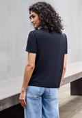 T-Shirt mit Puffärmeln dark void blue