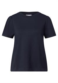 T-Shirt mit Puffärmeln dark void blue