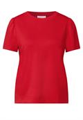 T-Shirt mit Puffärmeln mandarin red