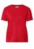 T-Shirt mit Puffärmeln mandarin red