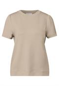 T-Shirt mit Puffärmeln sandshell beige