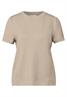 T-Shirt mit Puffärmeln sandshell beige