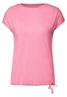 T-Shirt mit Raffdetails soft pink