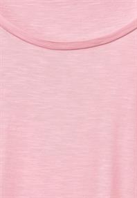 T-Shirt mit Raffung fun peach