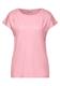 T-Shirt mit Raffung fun peach