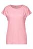 T-Shirt mit Raffung fun peach