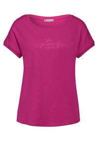 T-Shirt mit Raffung magnolia pink