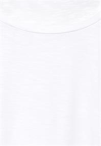 T-Shirt mit Raffung white