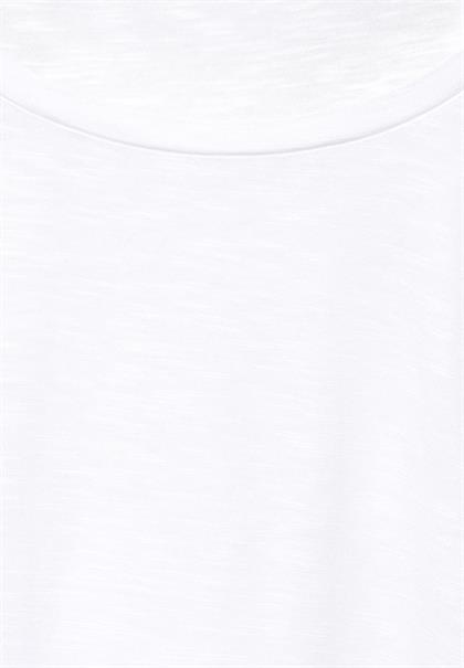 T-Shirt mit Raffung white