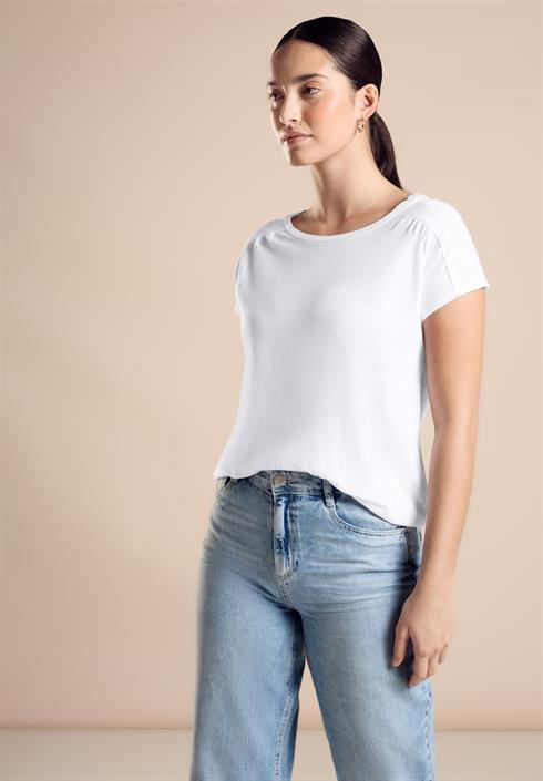 t-shirt-mit-raffung-white