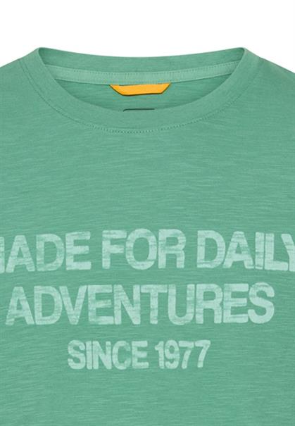 T-Shirt mit reflektierenden Details lagoon green