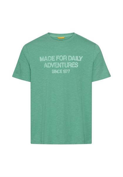 T-Shirt mit reflektierenden Details lagoon green