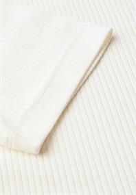 T-Shirt mit Rippstruktur off white