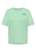 T-Shirt mit Rundhals und Backprint juicy lime