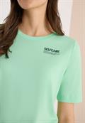 T-Shirt mit Rundhals und Backprint juicy lime