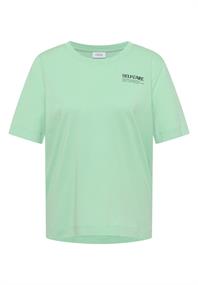 T-Shirt mit Rundhals und Backprint juicy lime