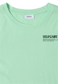 T-Shirt mit Rundhals und Backprint juicy lime