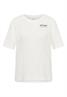 T-Shirt mit Rundhals und Backprint vanilla white