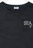 T-Shirt mit Rundhals und Embroidery palm breeze green