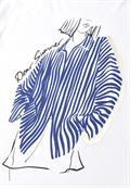T-Shirt mit Rundhals und Frontprint white
