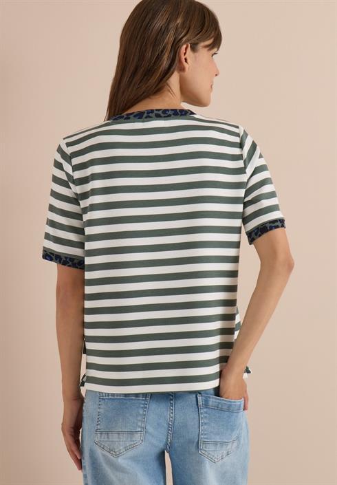 t-shirt-mit-rundhals-und-leo-details-dried-olive-green