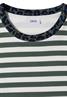 T-Shirt mit Rundhals und Leo-Details dried olive green