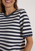 T-Shirt mit Rundhals und Leo-Details urban dark blue