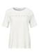 T-Shirt mit Rundhals und Schmucksteinen off white