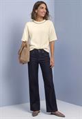 T-Shirt mit Rundhals und Schmucksteinen pure beige