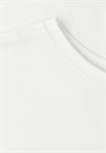 T-Shirt mit Rundhals und Spitze off white