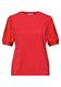 T-Shirt mit Rundhals und Spitzenärmeln chili red