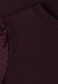 T-Shirt mit Rundhals und Spitzenärmeln very berry