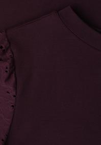 T-Shirt mit Rundhals und Spitzenärmeln very berry