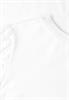 T-Shirt mit Rundhals und Spitzenärmeln white